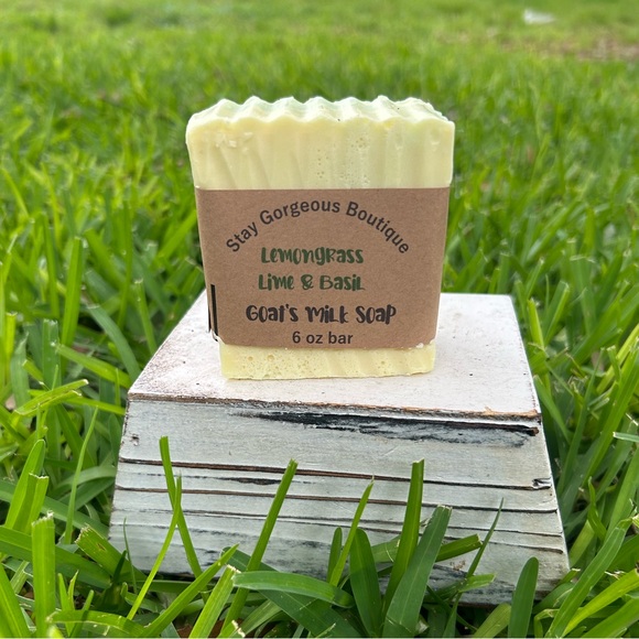 Other - 🚨New Scent Lemongrass, Lime & Basil Homemade Goat’s Milk Soap